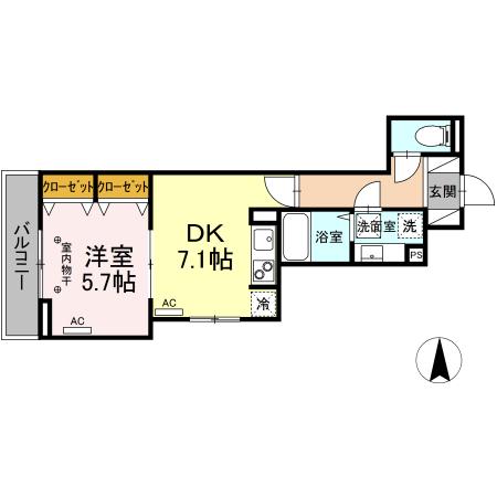 セレスティア扇Ⅱの間取り