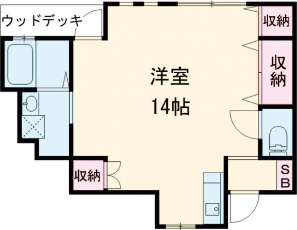 須山ハイツの間取り