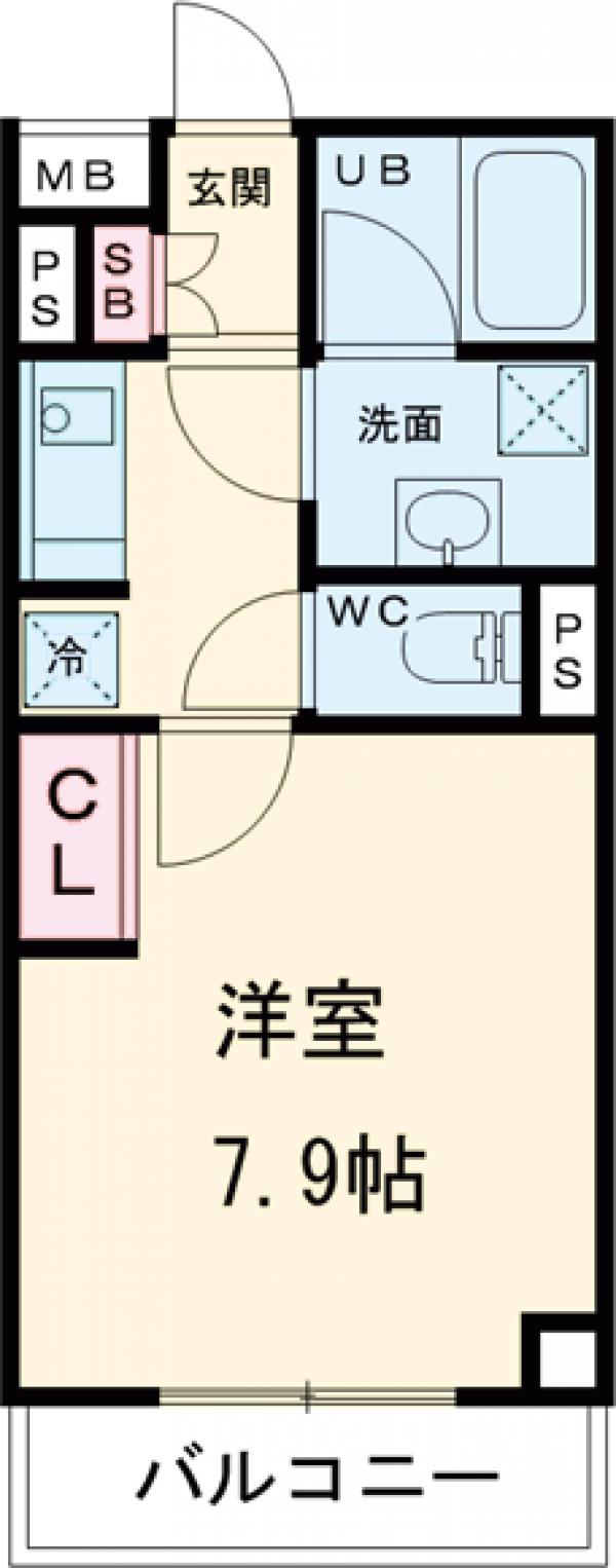 ＧＥＮＯＶＩＡ学芸大学・102号室の間取り