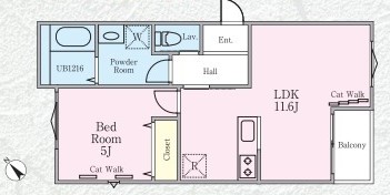 アスール蓮沼の間取り