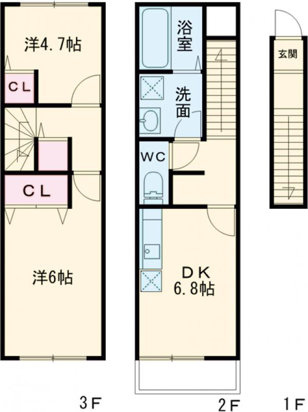 ウラノス小松川の間取り