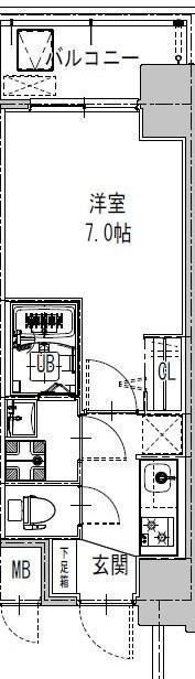 S-RESIDENCE難波大国町Tresの間取り