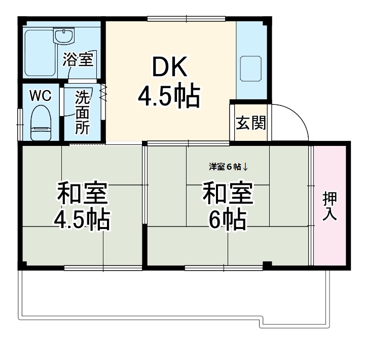 グランドハイツCの間取り