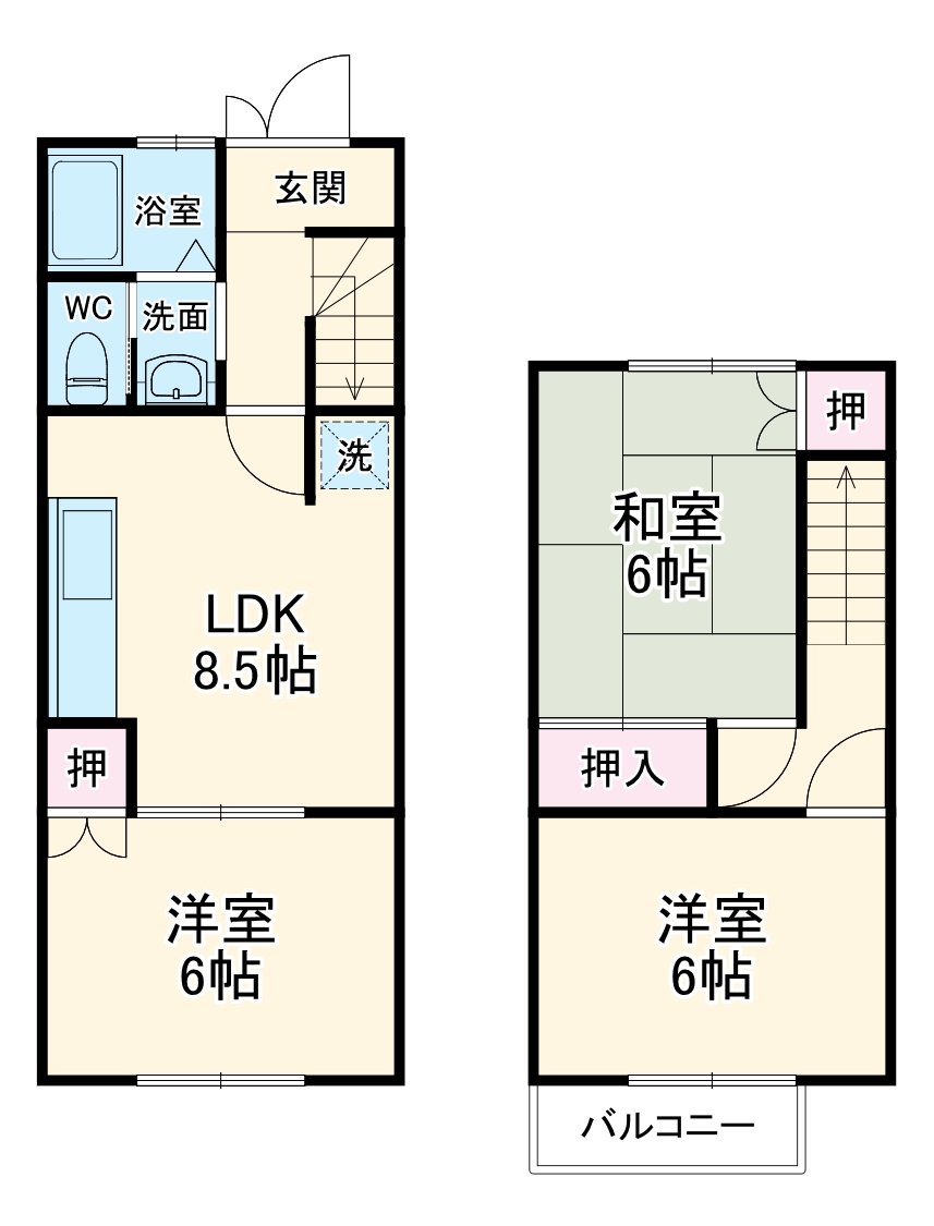 ハイツボンネビルの間取り