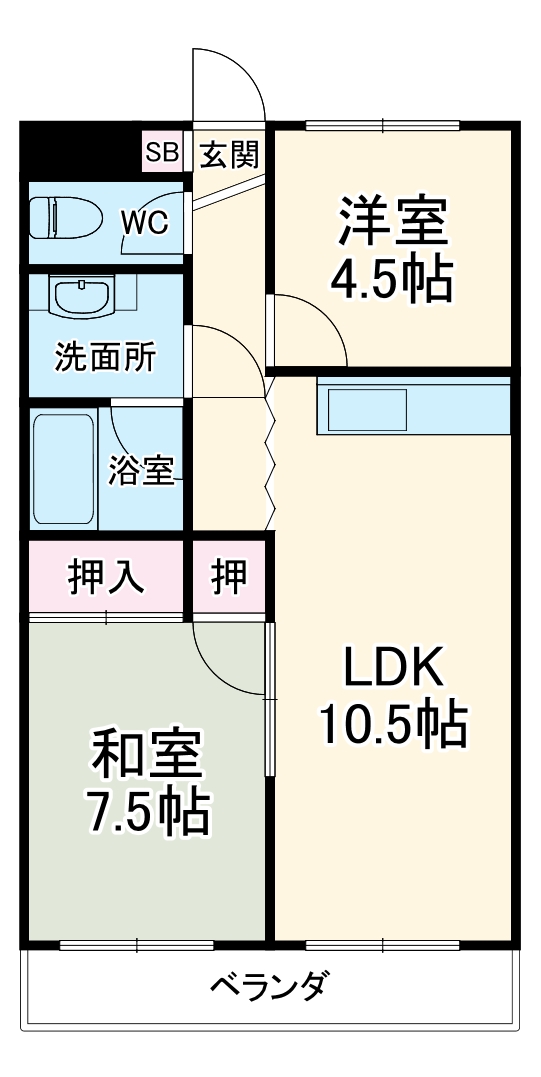 ロイヤルプラザ清新の間取り