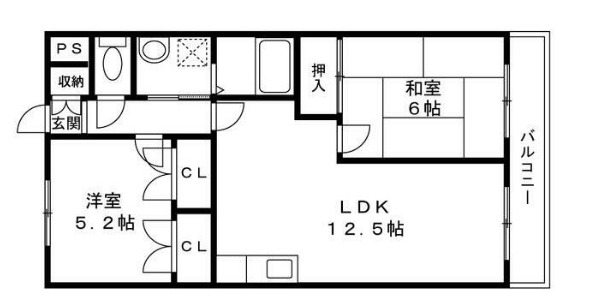 佐倉ハイツS棟の間取り
