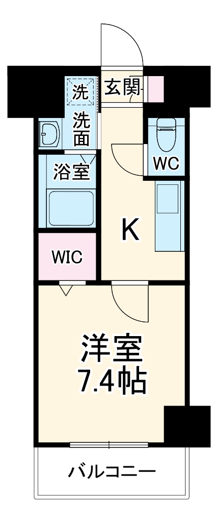 プレイズシード名古屋亀島の間取り