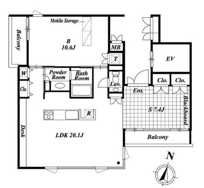月光町アパートメントの間取り