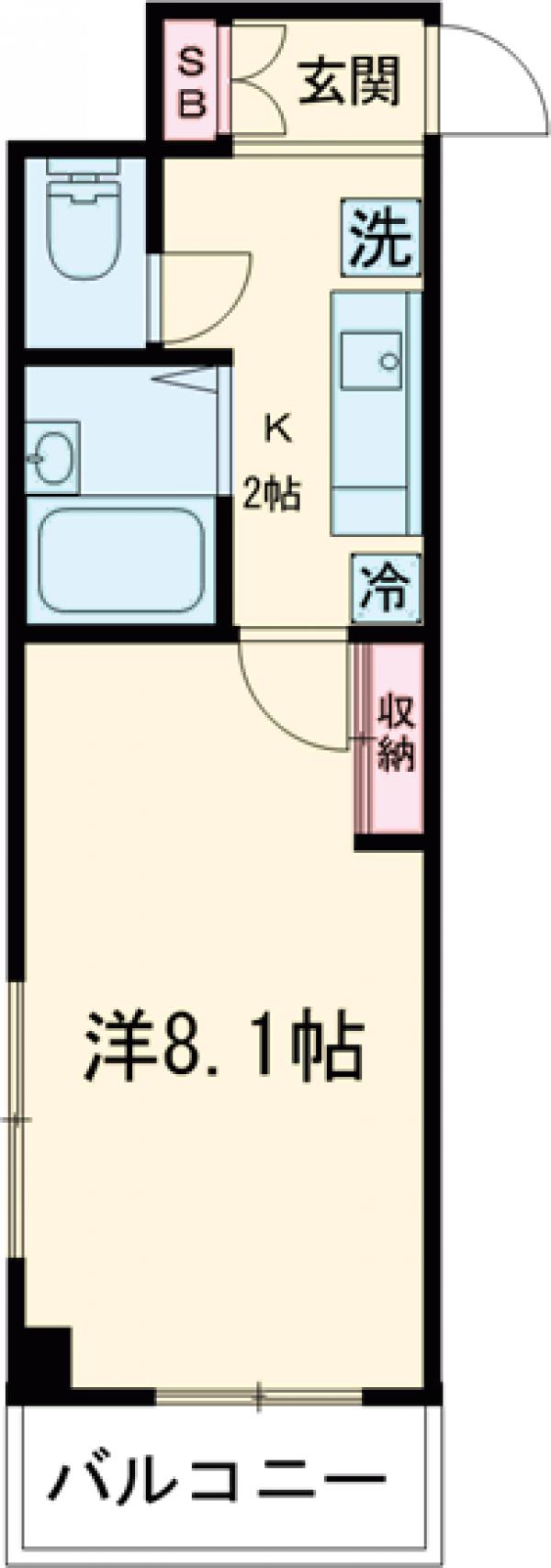 リトルアージュ・206号室の間取り
