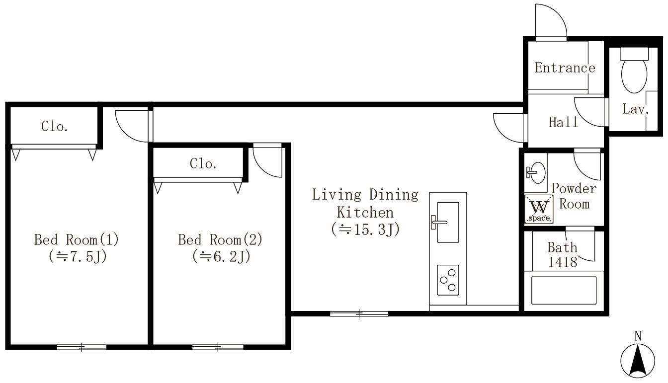 堂島レジデンスの間取り
