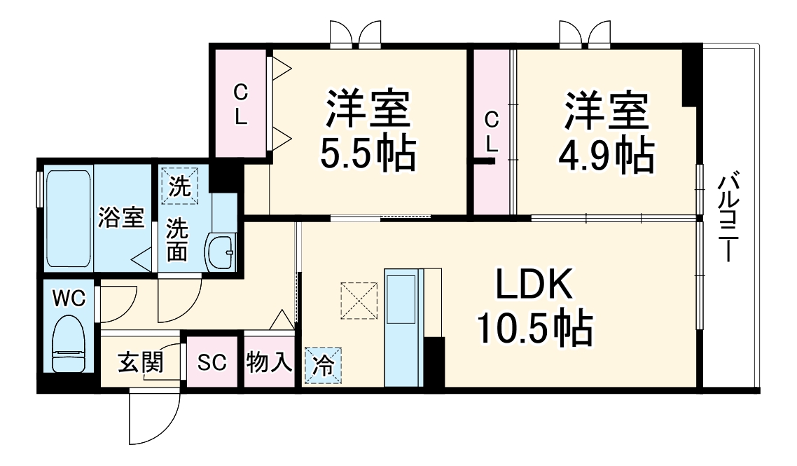 フェリナーレの間取り