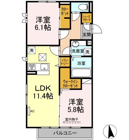フェリナーレの間取り
