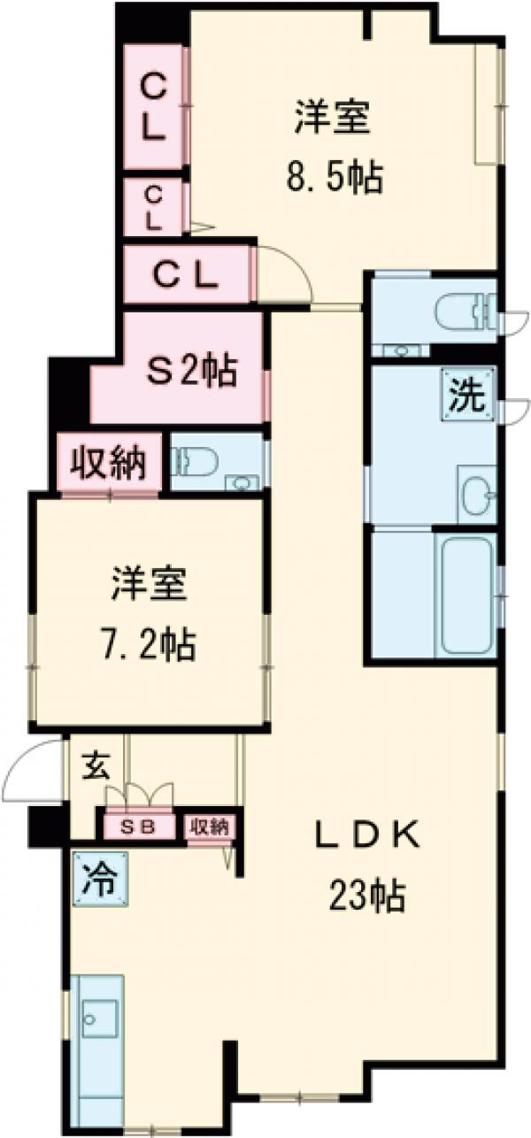 Casa Aspera Jiyugaokaの間取り