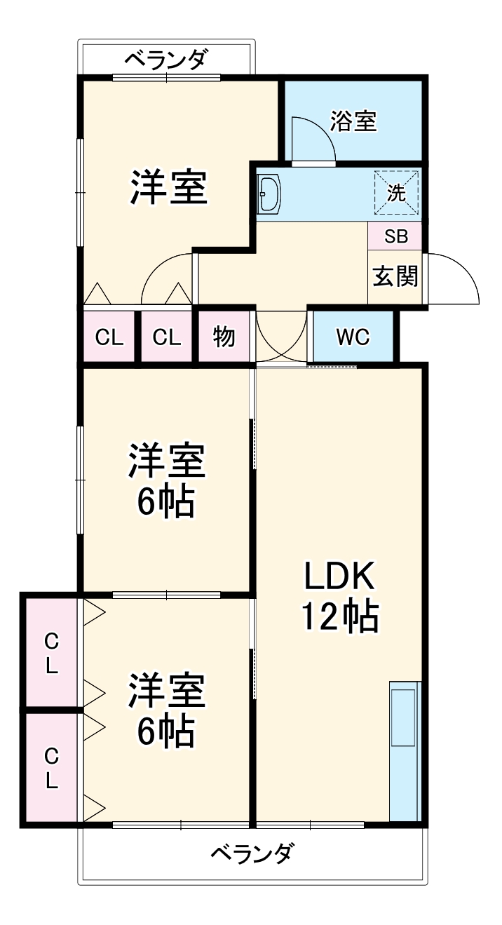 フジビューMⅢの間取り
