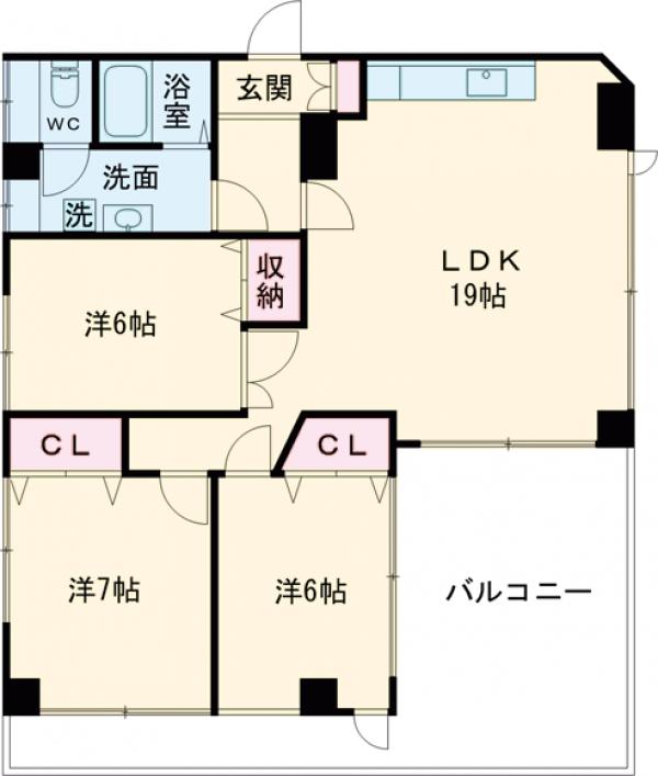 ヴィラージュ立川の間取り