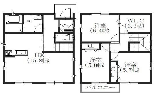 シャルールメゾンの間取り