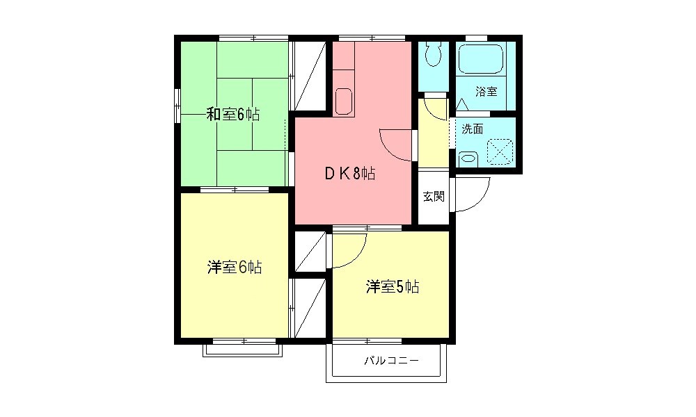 ブルーハイムAの間取り