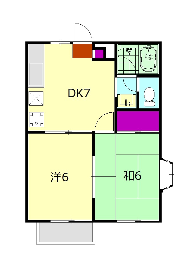 コート城山の間取り