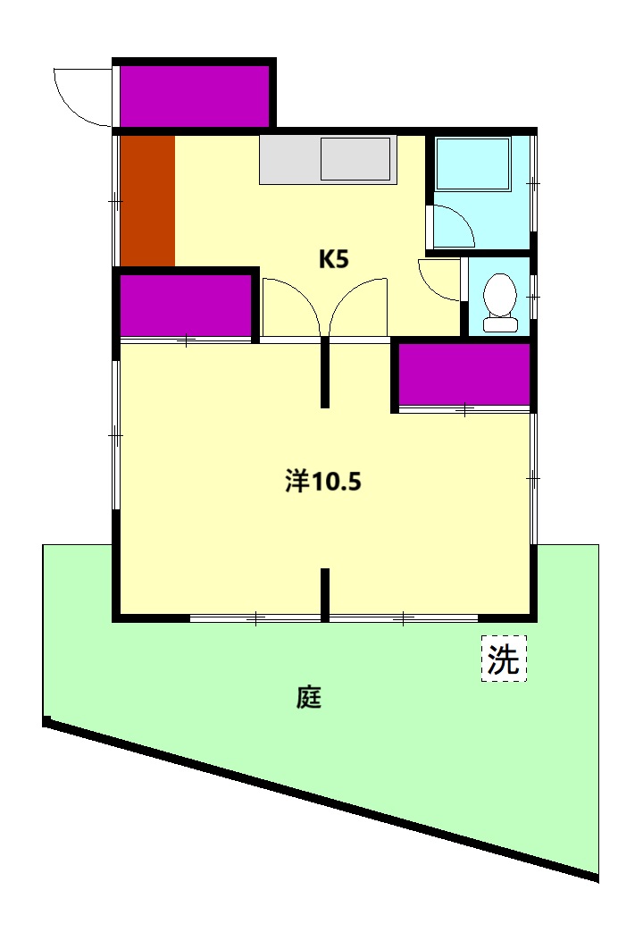 武藤アパートの間取り