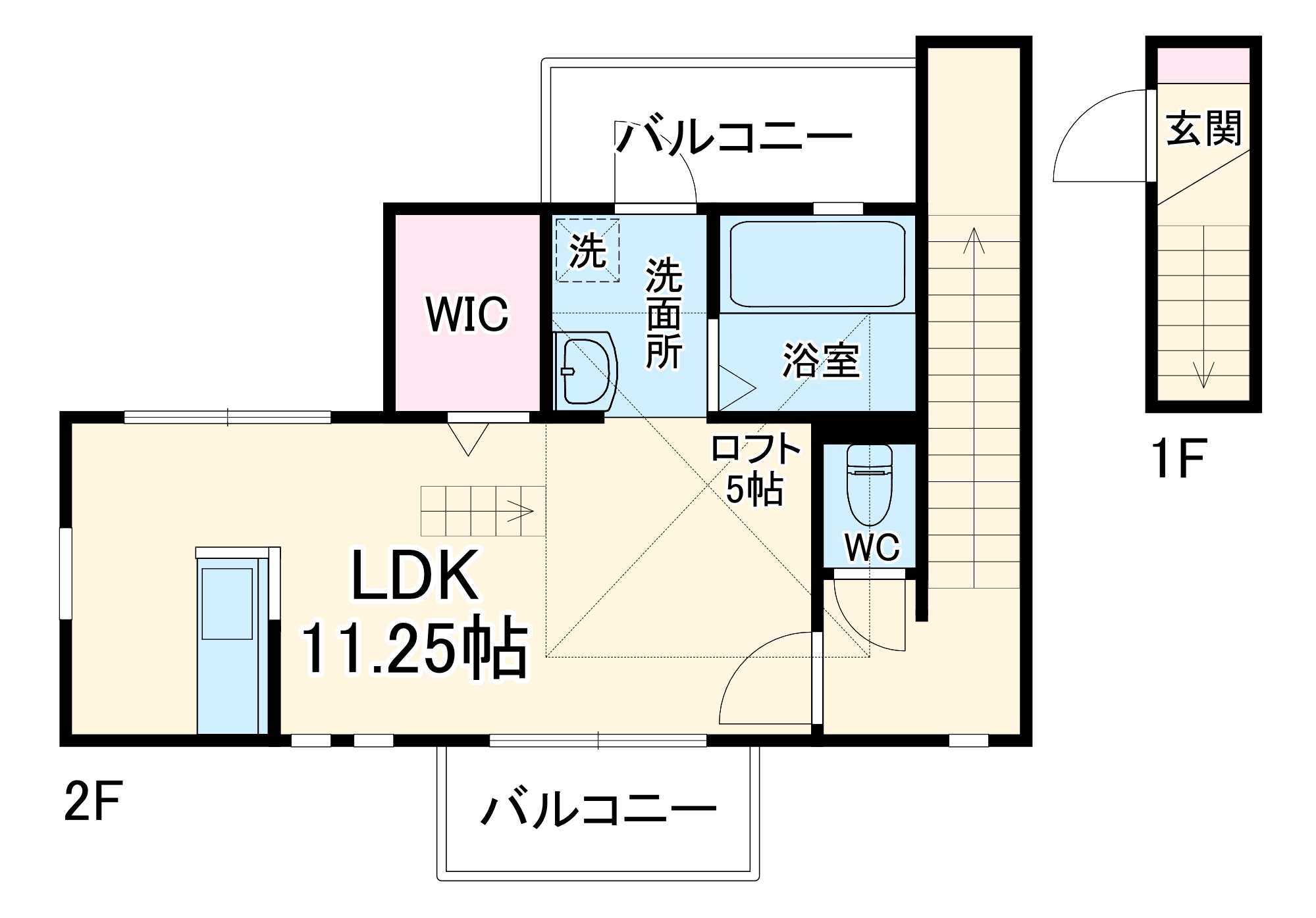 Loftia伍番館の間取り