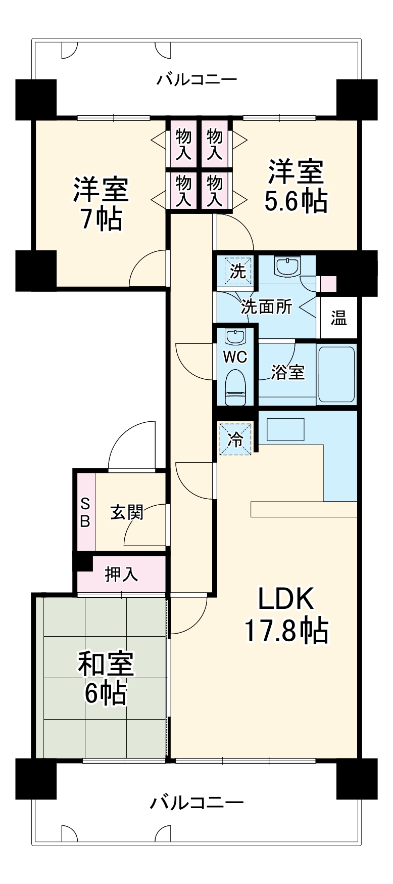 イトーピア千里万博公園の間取り