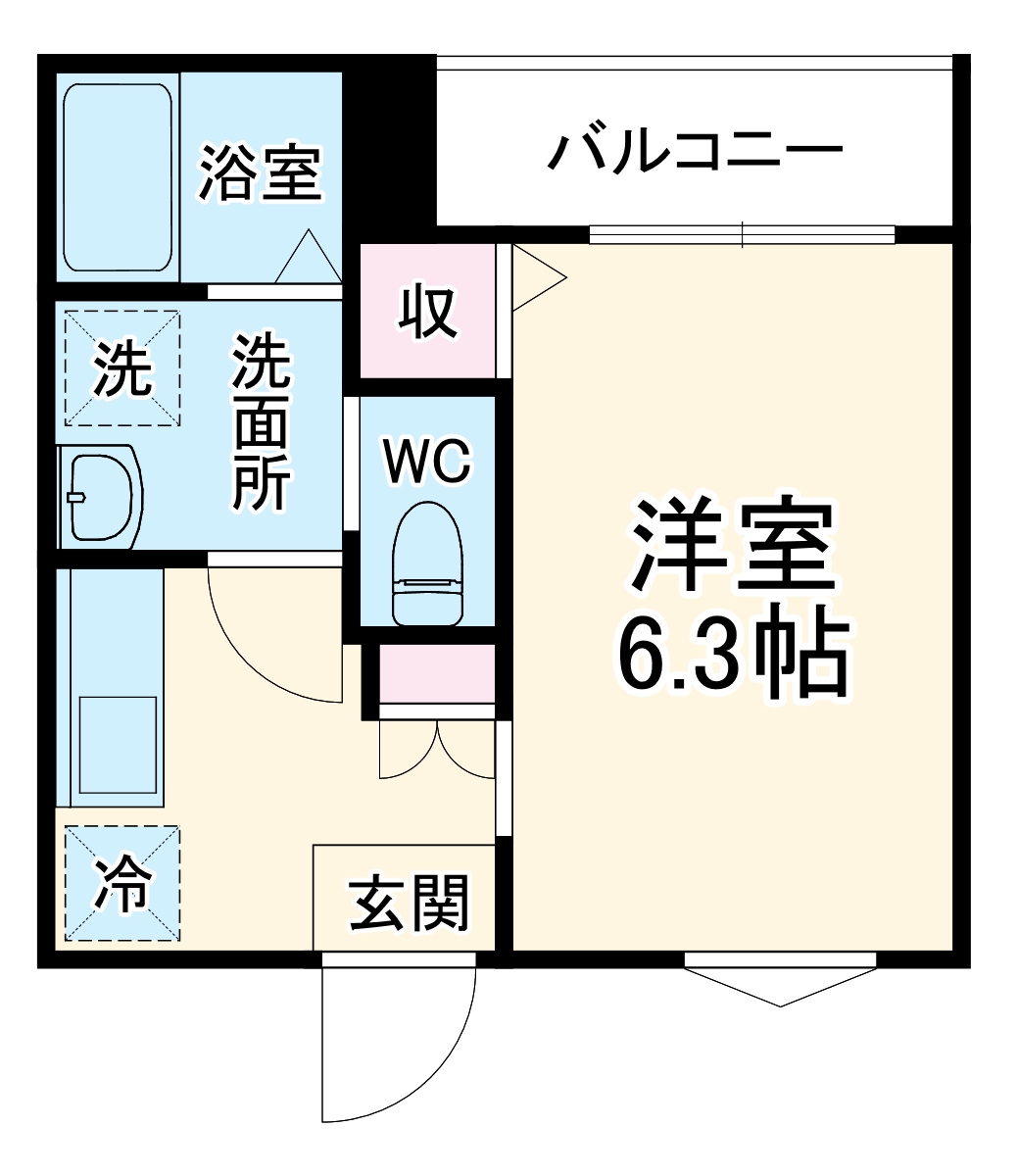 MELDIA西浦和Ⅱの間取り