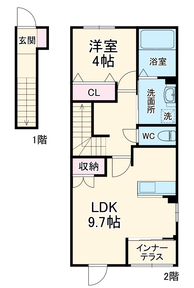 ヴィヴァン セードルの間取り