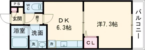ロージェットコートⅠ・Ⅱの間取り