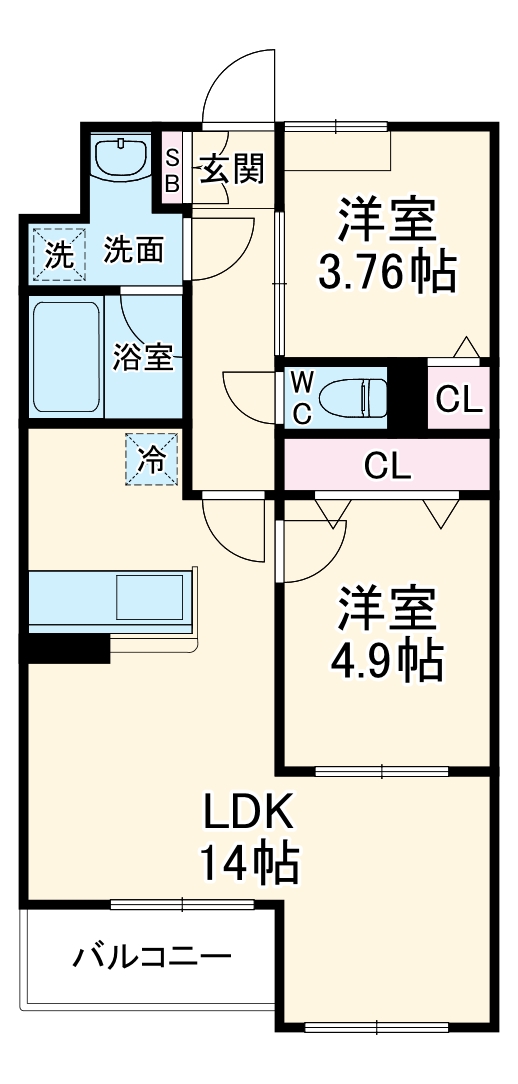 ベル フルールの間取り