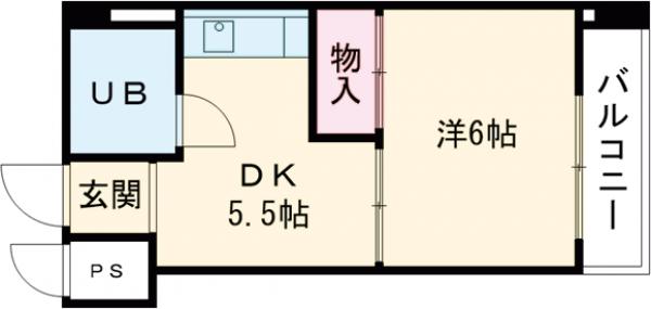 仙川町の完工年月(1987年2月)築の賃貸マンションの間取り