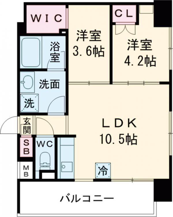 ルフォンプログレ押上EAST・214号室の間取り