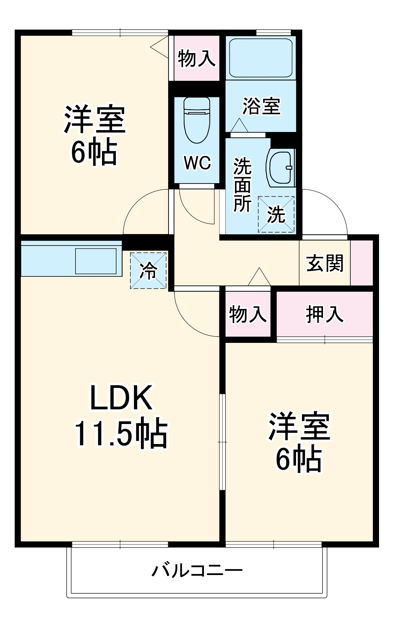 ファミールの間取り