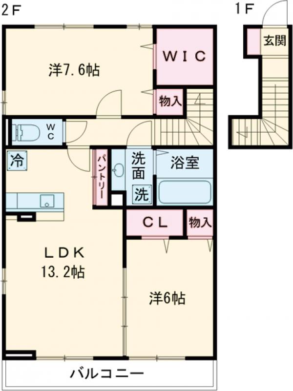 けやき 弐番館の間取り