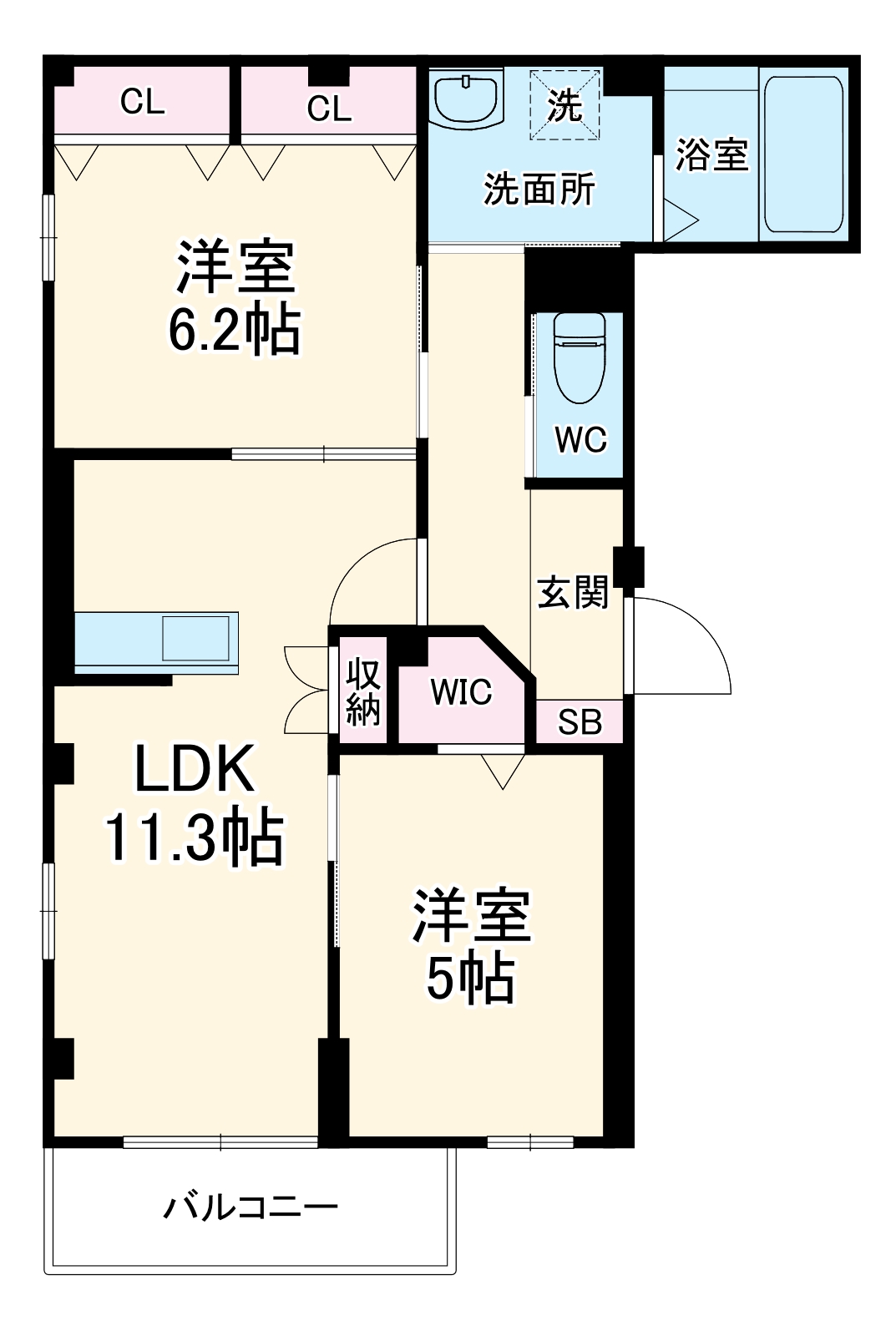 ORTHOSIA REVE1の間取り