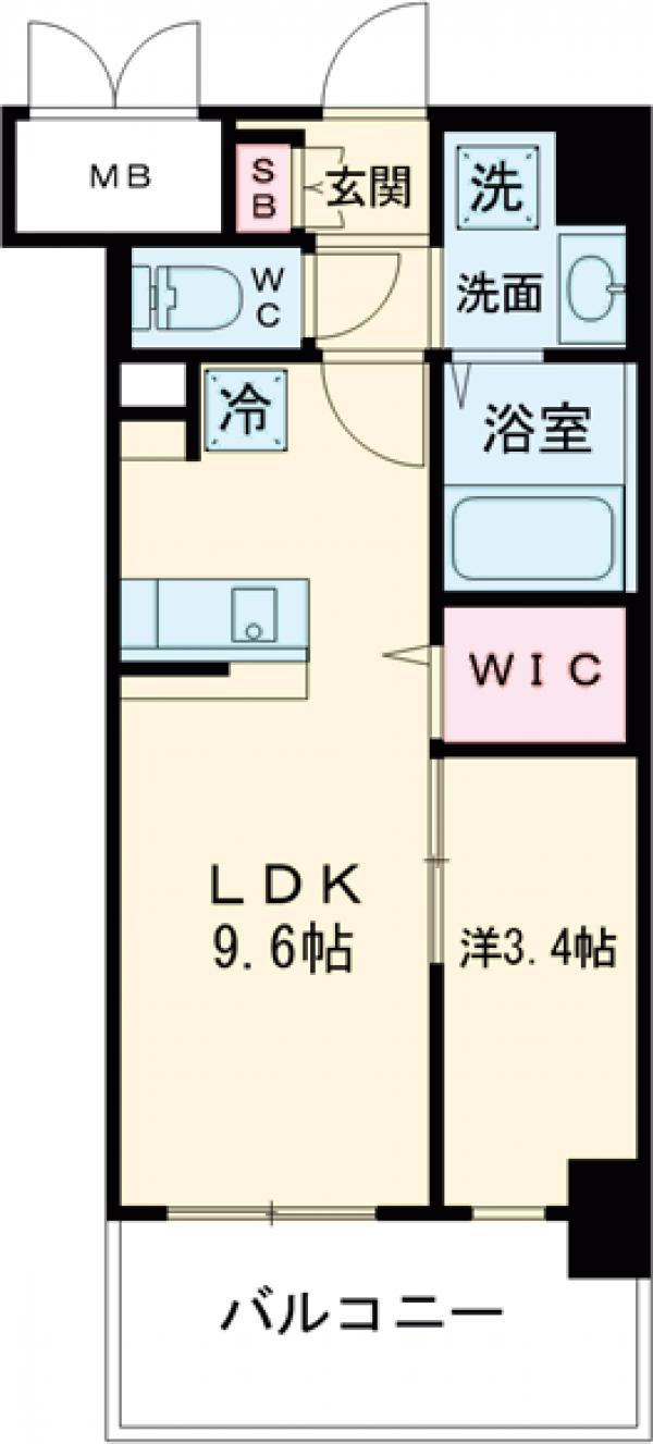 グランミレ薬院の間取り