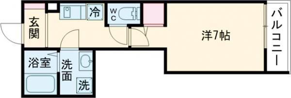 MELDIA長沼Ⅱの間取り