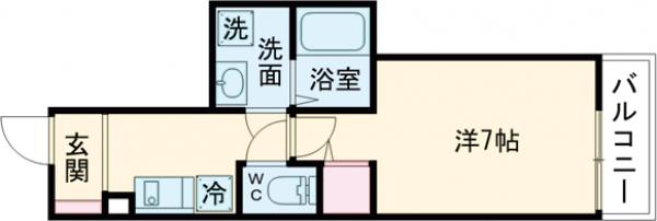 MELDIA長沼Ⅱの間取り