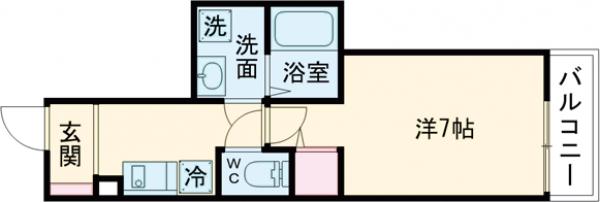 MELDIA長沼Ⅱの間取り