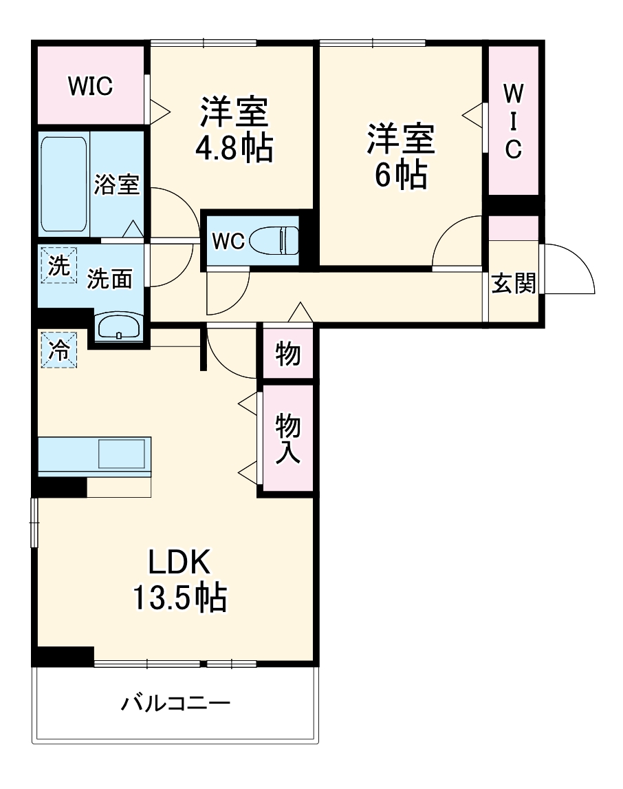 D-ROOM GRACIA A棟の間取り