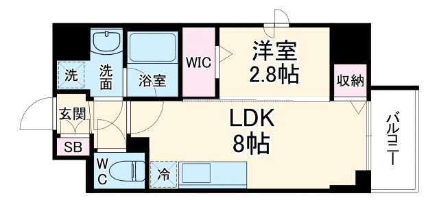シーズンフラッツ梅田NORTHの間取り