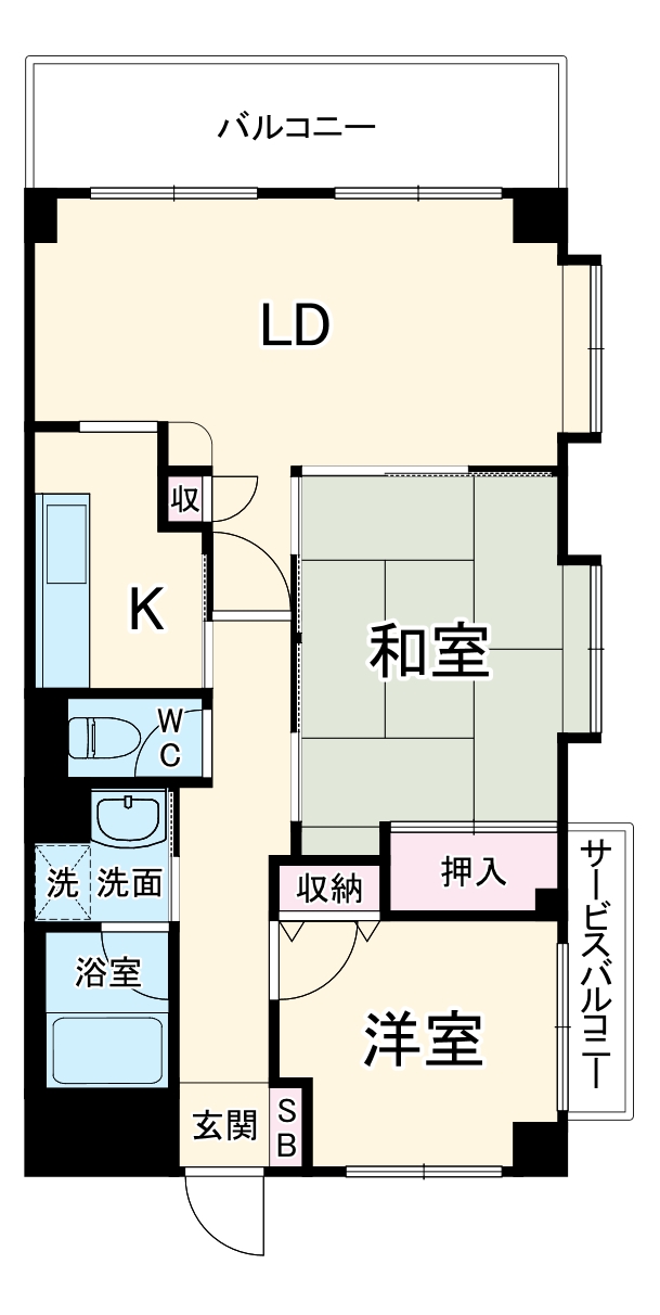 レスタージュ港南台の間取り