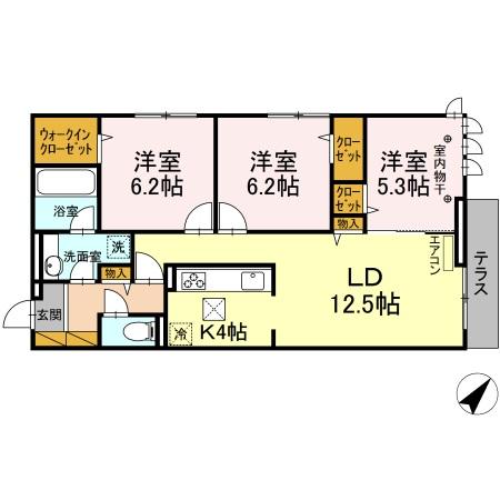 フォルトゥーナ南流山の間取り