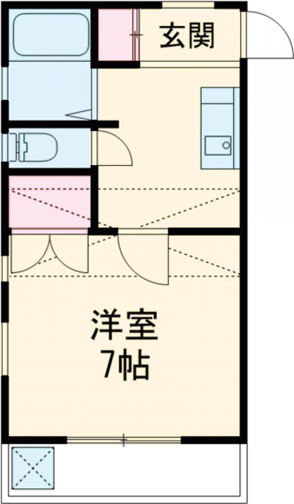 メゾンフジヌキの間取り