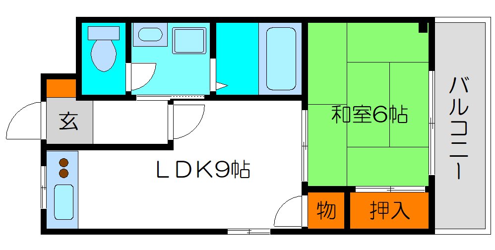 ルミエールハイツ守口の間取り
