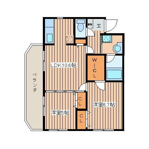 エスペランサⅠの間取り