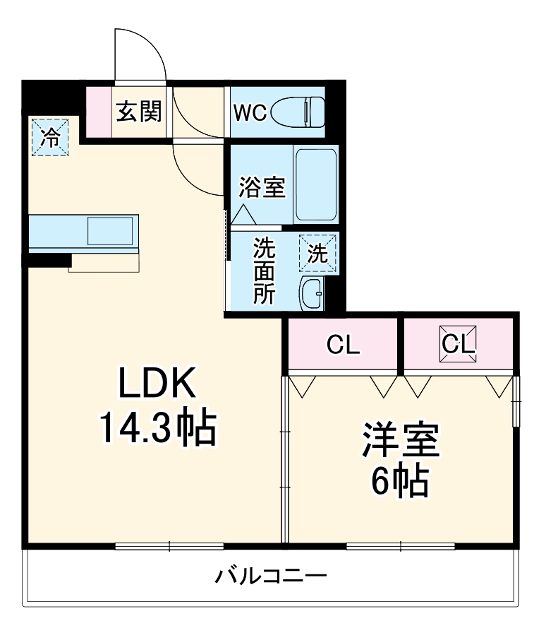 レジデンス三郷 Ⅰ号館の間取り