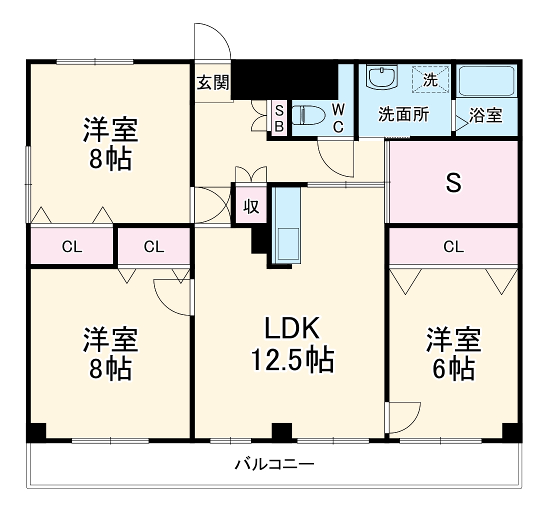 クローネ川口の間取り