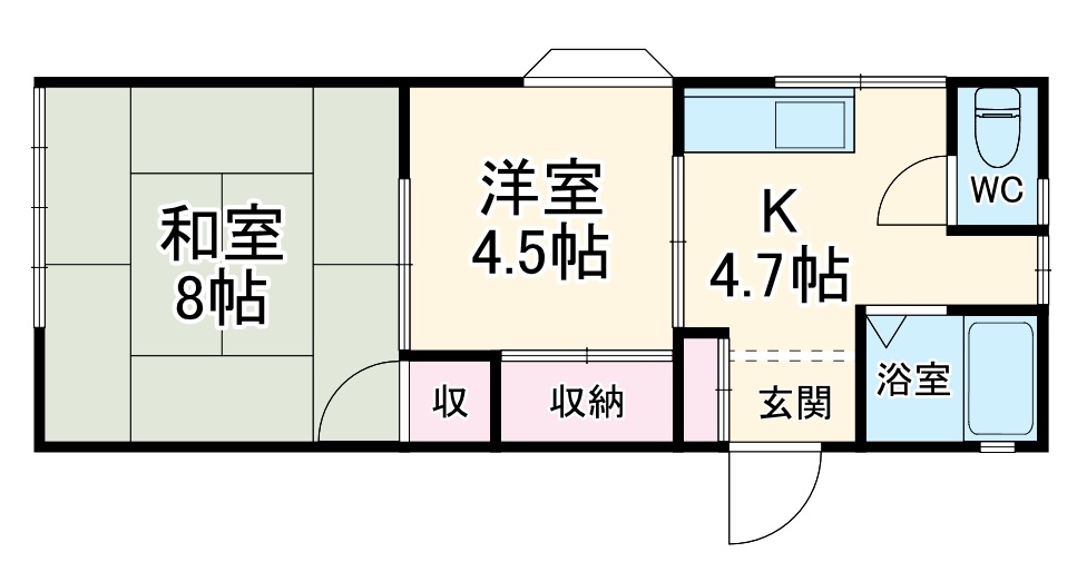 スカイハイツの間取り