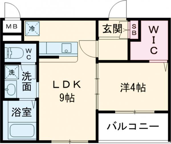 フランディオール吉塚の間取り