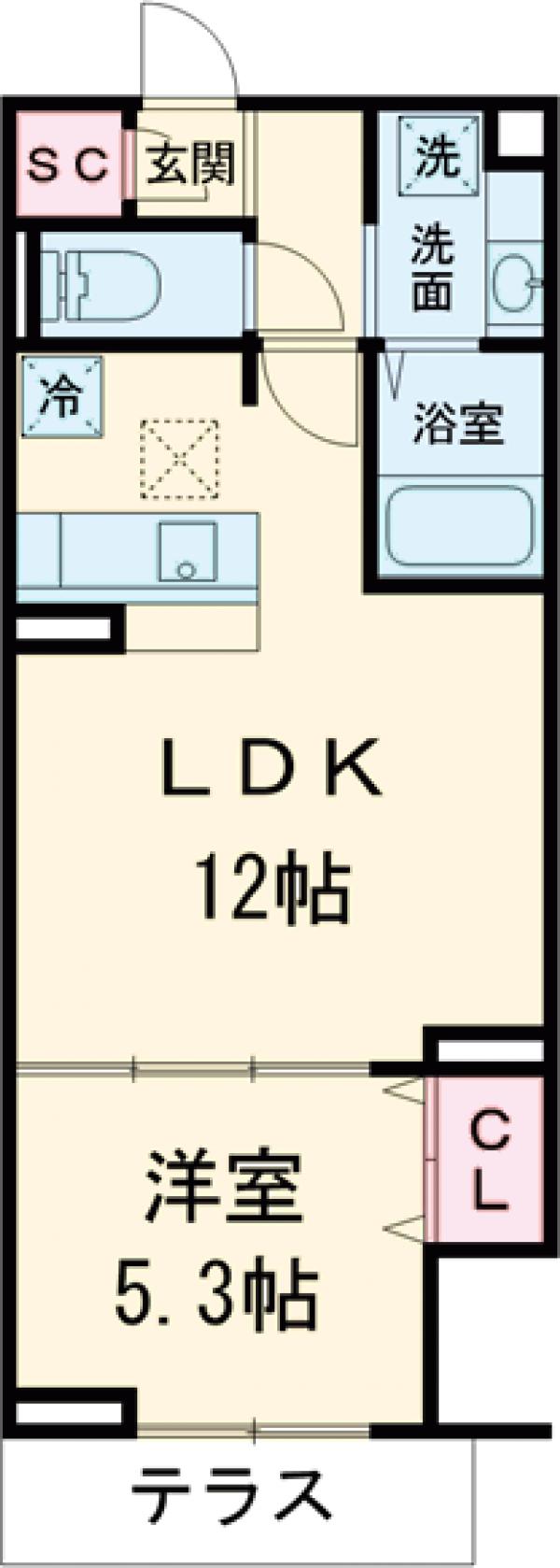 ヴィルソレイユ西荻Ⅱの間取り